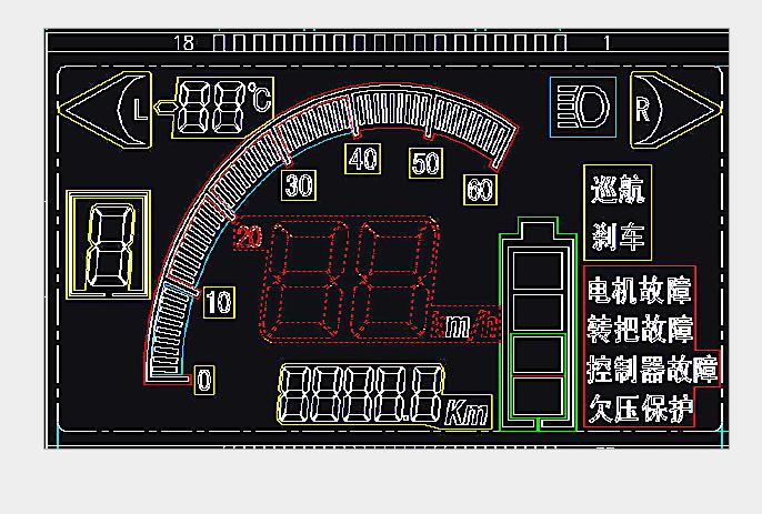 里程表LCD液晶屏專業生產廠家